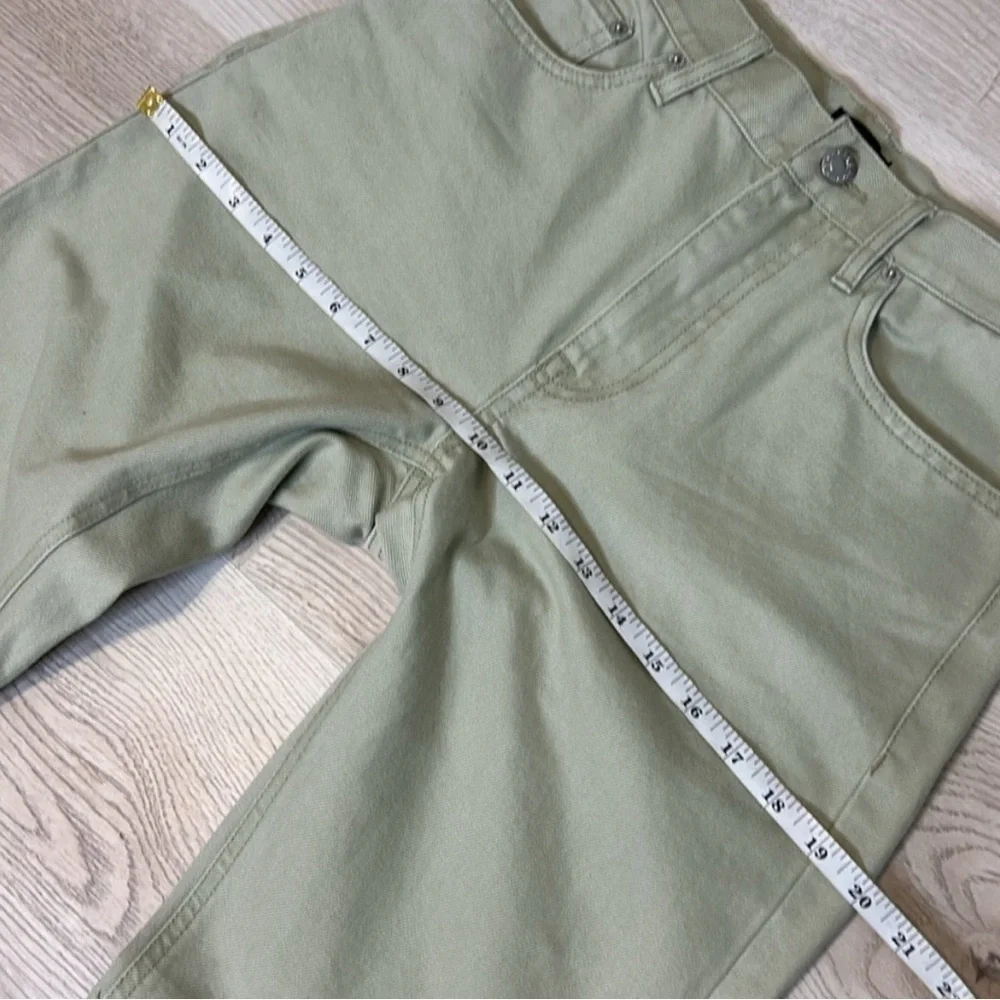 Club Monaco Women’s‎ Jeans 26 Sage Green Relaxed Slim Crop High Rise Straight